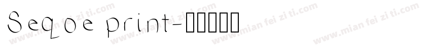 Seqoe print字体转换